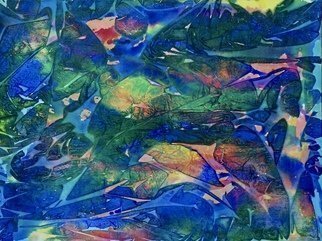Azhar Shemdin; Legends Of The Sea, 2018, Original Painting Acrylic, 80 x 60 cm. Artwork description: 241 The artist has used resist material with liquid acrylic on stretched canvas, to create the different shapes and colour mixes. ...