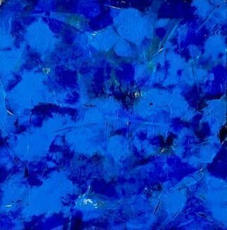 Azhar Shemdin, 'Nature In Blue', 2016, original Painting Acrylic, 24 x 24  inches. Artwork description: 1758 Original painting Liquid acrylic on stretched canvas. ...