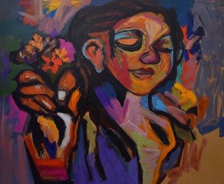 Shirin Moayya; For My Love, 2018, Original Painting Acrylic, 110 x 90 cm. Artwork description: 241 Painting, Acrylicon Canvas...