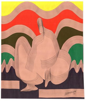 K.s Shrivathshan; Man Near The Garden Of Mo..., 2011, Original Mixed Media, 29 x 34.3 cm. Artwork description: 241  People, Mountains, Landscape, Abstract Landscape, Abstract Figurative ...