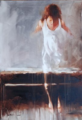 Igor Shulman, 'Jumping', 2020, original Painting Oil, 21.5 x 31.4  x 2 inches. Artwork description: 2793 I have always been attracted by spoiled pictures.  What is called a technical defect.  Something that definitely flies into the trash.In fact, they have a lot of hidden meanings and unsolved concepts.  even if all this was born or happened by accident, like a mistake.  I ...