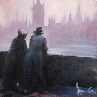 Igor Shulman, 'Winter London', 2019, original Painting Oil, 27.4 x 27.4  x 2 inches. Artwork description: 3483 It is not often meet a person with whom you do not want to part.  This does not apply to gender.  This concerns precisely man and his inner world.  This concerns how and what he says.  This is about how he listens.There is nothing to do ...