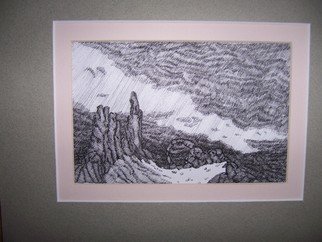 Seiglinda Welin; Landscape, 2012, Original Drawing Pen,   cm. Artwork description: 241     landscape pen/ ink mounted 25 by 20 cms      ...