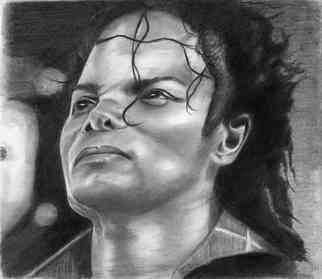Dennis Simon; Thriller, 2021, Original Drawing Pencil, 10 x 9 inches. Artwork description: 241 Black people, certain songs, troubled young man...