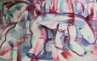 Natalia Vostrikova; Pink Memory, 2023, Original Painting Oil, 200 x 4 cm. Artwork description: 241 Mix  tehniick. The stylistic of plastic research in colors covers over . ...