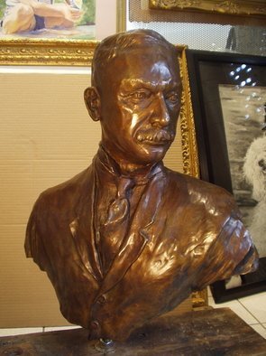 Morris Docktor; Portrait Sample, 2008, Original Sculpture Bronze,   inches. Artwork description: 241   0. 0 ...