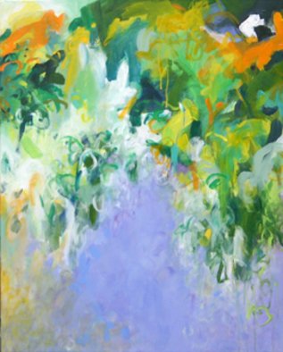 Suzanne Jacquot; Impressions Of Summer, 2007, Original Painting Acrylic, 72 x 30 inches. Artwork description: 241 Middle panel of triptych. ...