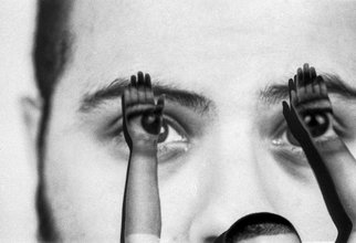 Skylar Stevens; Is This Real, 2019, Original Photography Black and White, 42 x 26 inches. Artwork description: 241 Photography, surreal, projection, self portrait ...