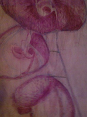 Sandra Laidley; Orchid, 2008, Original Painting Oil, 200 x 400 cm. Artwork description: 241  orchid, orchids, still life, purple  ...