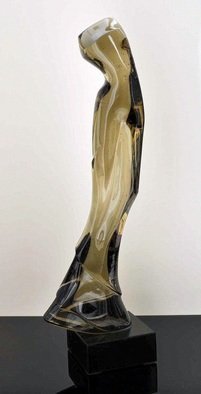 Rastislav Kralik Spada; Aphrodite, 2011, Original Sculpture Glass, 16 x 63 cm. Artwork description: 241    Glass sculpture by Rastislav Kralik, Mold melting glass, cut and polished   ...