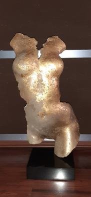 Rastislav Kralik Spada; Torso Of Venus Gold, 2020, Original Ceramics Other, 10 x 30 inches. Artwork description: 241 Art sculpture in polymer ceramic medium and black granite. Surface 23,75 carat gold...