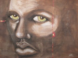 Jacqueline Rudolph; Traseless, 2010, Original Mixed Media, 60 x 60 inches. Artwork description: 241         Mix media on canvas impressionist portrait representing the essence of the soul.         ...