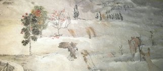 Debbi Chan, 'Idaho', 2013, original Watercolor,    x 1 inches. Artwork description: 36363  A watercolor/ ink on rice paper and a continuing horizontal handscroll. Ongoing.                                             photos from Idaho.    ...