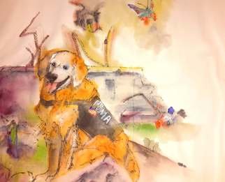 Debbi Chan, 'dogs  dogs dogs album', 2016, original Artistic Book, 32 x 23  x 1 inches. Artwork description: 3495     These album leaves are part of a larger 70 continuous story painting in a folding album.     ...