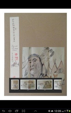 Debbi Chan, 'magazine last wars of Nez...', 2014, original Book,    inches. Artwork description: 21315  This magazine is available on Issuu or Magcloud to view or purchase. It is done from my 70 ft painted album on the last wars of Nez Perce.                                                                       ...