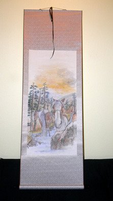 Debbi Chan, 'scroll sixteen', 2010, original Watercolor, 21 x 32  inches. Artwork description: 90615                  scroll unveiling.                 ...