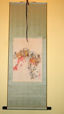 Debbi Chan, 'scroll thirteen', 2010, original Watercolor, 21 x 32  inches. Artwork description: 90615               scroll unveiling.              ...