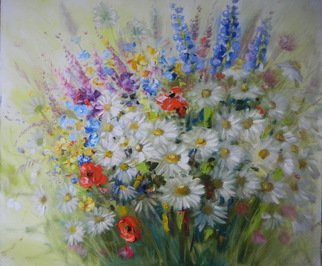 Spasenov Vitaliy; Wildflowers, 2015, Original Painting Oil, 60 x 70 Sm. 