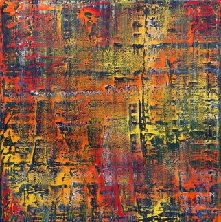 Spencer Rogers; Oil On Canvas 35, 2016, Original Painting Oil, 84 x 84 inches. Artwork description: 241   Large- scale abstract painting created by accumulating a multitude of layers and squeegees. ...
