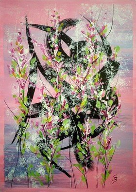Svetlana Sokolova; Growth Of Life, 2021, Original Painting, 42 x 59.4 cm. Artwork description: 241 Cushioned by the warm rays of the spring sun, the sprouts of plants and flowers irresistibly strive for a new life ...