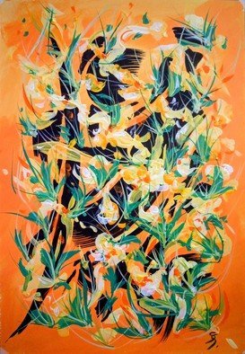 Svetlana Sokolova; Narcissist Dance, 2021, Original Painting, 29 x 41 cm. Artwork description: 241 Despite the fact that winter is still ahead, I suddenly felt a strong desire for spring  For me, blooming daffodils are always associated with the beginning of spring. Narcissists know how to surprise and enchant, to awaken long- forgotten memories aEUR|...