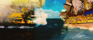 Samuel Stanford; Battle Of Trafalga 1805, 2018, Original Digital Painting, 11.3 x 26 cm. Artwork description: 241 Digital Painting of the Famous naval battle during 1805. British vs French  Spain...