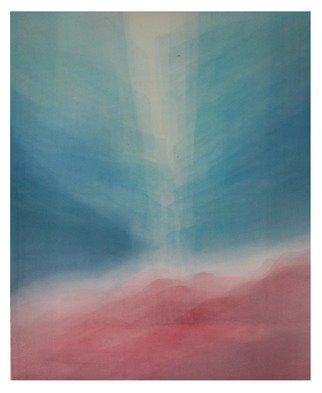 Ana Maria Studart; Turquoise Light, 2018, Original Watercolor, 57 x 66 inches. Artwork description: 241 Watercolor painting, veiled technique with 83 layers of paint. Turquoise Light is a painting inspired by the turquoise atmosphere. ...