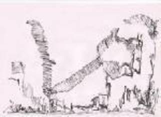 Subhadeep Bandyopadhyay; FALLEN DOME MISSING TIGER, 2009, Original Drawing Pen,   inches. Artwork description: 241  Not everything can be victory but strength of tigers lie in looking up and not down, never broken in spirit. ...
