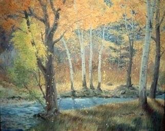 Sue Jacobsen; Fall Color On Trail Creek, 2000, Original Painting Oil, 60 x 48 inches. Artwork description: 241 This scene was commissioned by summer visitors from New York, who loved our summers and the fall especially. ...
