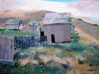 Sue Jacobsen; Pierce Ranch At Pt Reyes, 1997, Original Painting Oil, 20 x 16 inches. Artwork description: 241 Point Reyes National Seashore in Northern California is microcosm of life and open spaces before the Statebecame overpopulated. The viual oppor- tunities are endless.  ...