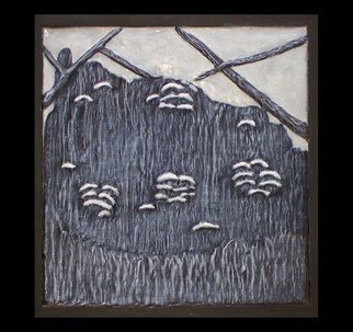 Janice Young, 'Fungi', 2009, original Painting Oil, 16 x 17  x 2.2 inches. Artwork description: 1911  Oil on plaster over wood ...