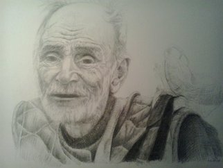 Iuliana Sava; Portrait Of  Man, 2013, Original Drawing Pencil,   cm. 