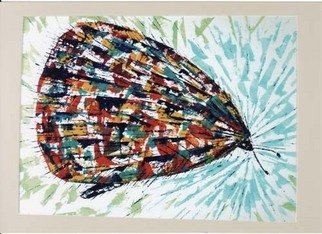 Swatantra Swatantra; Butterfly, 2009, Original Painting Acrylic, 29 x 35 inches. 