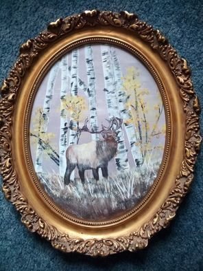 Sybil Fulk; Elk In Forest, 2020, Original Painting Acrylic, 11 x 14 inches. Artwork description: 241 This is an adult elk in a forest. Elk are beautiful and majestic, and I love to see them in their own habitat. I respect them, and what they bring to the world, and could never hurt them. A percentage of proceeds will go to the care ...