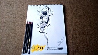 Syed Waqas  Saghir; Smoking Kills Drawing, 2018, Original Drawing Charcoal, 40 x 33 inches. Artwork description: 241 Smoking Kills Charcoal Pencil Drawing | By  SyedArt...