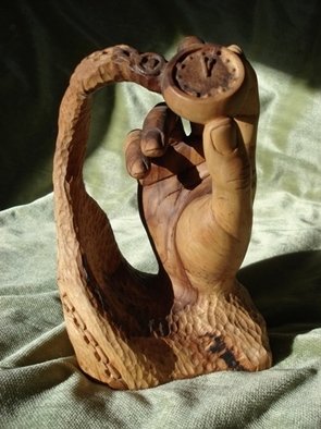 Tosic Aleksandar; 5 Do 12, 2011, Original Sculpture Wood, 13 x 17 cm. 