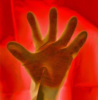 Tamarra Richards; Rubber Hand 2, 2019, Original Photography, 14 x 11 inches. Artwork description: 241 Color abstract photograph of a hand in a rubber glove...