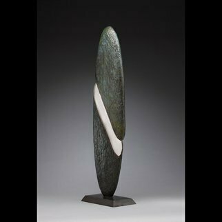 Ted Schaal;  The Rift, 2013, Original Sculpture Mixed, 17 x 48 inches. Artwork description: 241  This sculpture is cast bronze and mirror polished stainless steel. ...