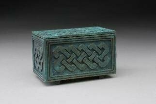Ted Schaal, 'Small Knot Box', 2005, original Bas Relief, 3 x 2  x 2 inches. Artwork description: 2307  This is designed to be used as a special treasury for sacred rituals or as a keepsake vessel. It has a brilliant bronze surface inside. Please allow 2 months for delivery if not in stock....