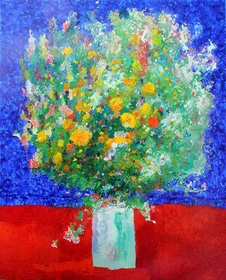 Temo Svirely; Flowers, 2011, Original Painting Oil, 80 x 100 cm. Artwork description: 241 flowers...