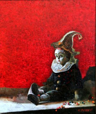 Temo Svirely; Pierrot, 2011, Original Painting Oil, 76 x 90 cm. 