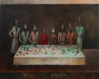 Temo Svirely; Wedding, 2001, Original Painting Oil, 150 x 120 cm. Artwork description: 241 If you have ever been to Georgia, you could not help falling in love with this country. The painting depicts exactly the Georgian wedding of 1891....