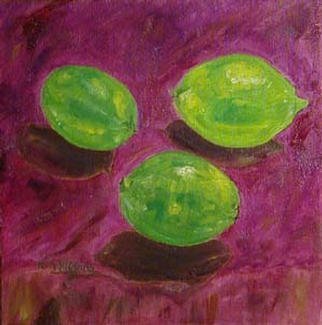 Terri Higgins, 'Limes', 2003, original Painting Oil, 14 x 14  inches. Artwork description: 2307 It' s Just That You Suck The Life Out Of Me...
