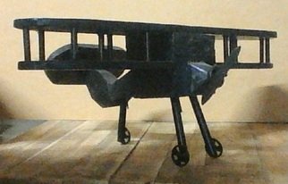 Themis Koutras; Old Plain, 2019, Original Woodworking, 520 x 200 mm. Artwork description: 241 This is a sample of the old days plains it is a model or and ornament...