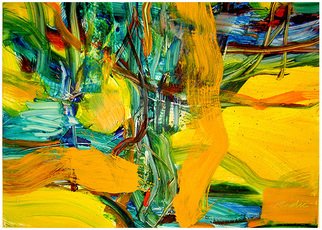 Theo Radic; Radiance III, 2008, Original Painting Oil, 100 x 70 inches. Artwork description: 241  Homage to Keith Jarret ( painted while listening to recordings of his 