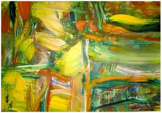 Theo Radic; Radiance IV, 2008, Original Painting Oil, 100 x 70 inches. Artwork description: 241  Homage to Keith Jarret ( painted while listening to recordings of his 