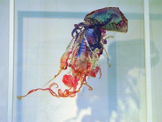 Tia Bley; Medusa  Portuguese Man O War, 2011, Original Installation Indoor, 73 x 72 cm. Artwork description: 241       Plastic Plankton, Installation made from PET plastic bottles, 