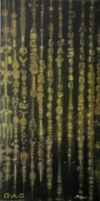 Romeo Dobrota; Matrix Binary Number 3016, 2021, Original Painting Oil, 24 x 48 inches. Artwork description: 241 A Binary Matrix is a matrix in which all the elements are either 0 or 1. It is also called Logical Matrix, Boolean Matrix, Relation Matrix, a set of numbers arranged in rows and columns so as to form a rectangular array. The numbers are called the ...