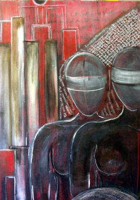 Sepideh Majd; Part1detail, 2003, Original Mixed Media, 24 x 48 inches. Artwork description: 241 acrylic and charcoal on canvas....