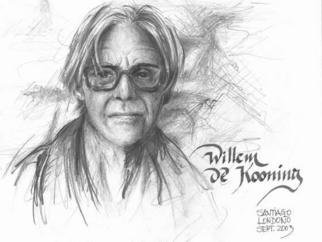 Santiago Londono; Willem De Kooning, 2004, Original Drawing Pencil, 8 x 11 inches. 